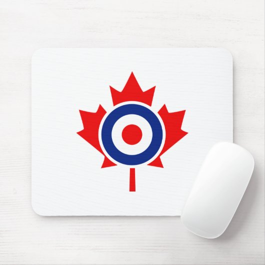 Canadian Maple Leaf Roundel Graphic Mousepad (Mit Mouse)