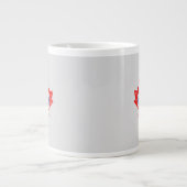 Canadian Maple Leaf Roundel Grunge Mod CANADA Jumbo-Tasse (Vorderseite)