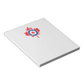 Canadian Maple Leaf Roundel Grunge Mod CANADA Notizblock (angewinkelt)