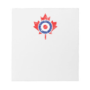 Canadian Maple Leaf Roundel Grunge Mod CANADA Notizblock