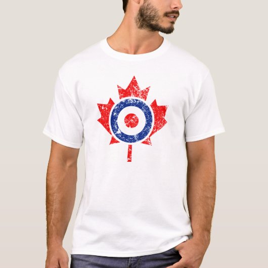 Canadian Maple Leaf Roundel Grunge Mod CANADA T-Shirt (Vorderseite)