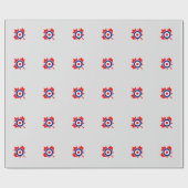 Canadian Maple Leaf Roundel Mod Abzeichen Geschenkpapier (Flach)