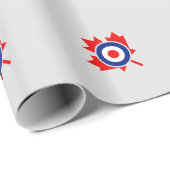 Canadian Maple Leaf Roundel Mod Abzeichen Geschenkpapier (Rolleneckpunkt)