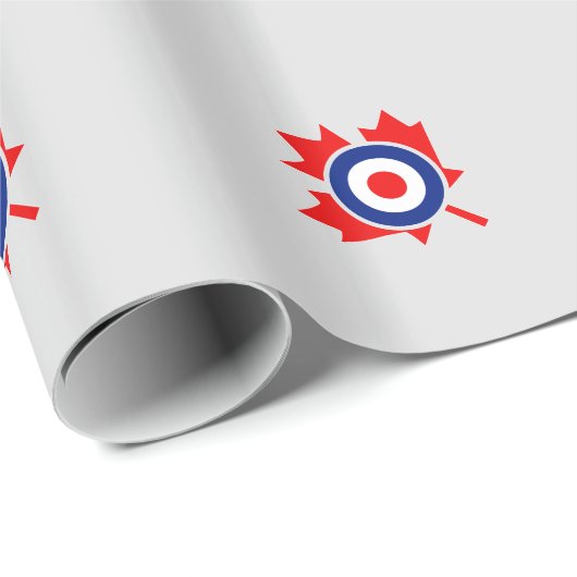 Canadian Maple Leaf Roundel Mod Abzeichen Geschenkpapier (Rolleneckpunkt)