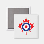 Canadian Maple Leaf Roundel Mod Abzeichen Magnet (Vorderseite/Rückseite)