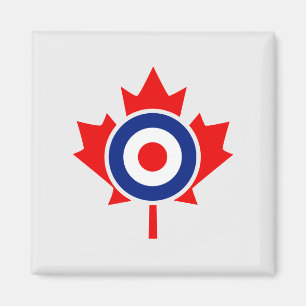 Canadian Maple Leaf Roundel Mod Abzeichen Magnet