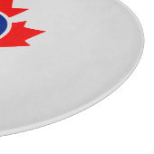 Canadian Maple Leaf Roundel Mod Abzeichen Schneidebrett (Ecke)