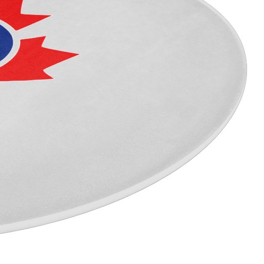 Canadian Maple Leaf Roundel Mod Abzeichen Schneidebrett (Ecke)