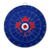 Canadian Maple Leaf Roundel Mod auf blau Dartscheibe (vorne)