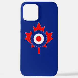Canadian Maple Leaf Roundel Mod auf blau iPhone 12 Pro Max Hülle