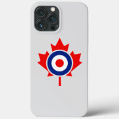 Canadian Maple Leaf Roundel Mod BLUE Case-Mate iPhone Hülle (Rückseite)