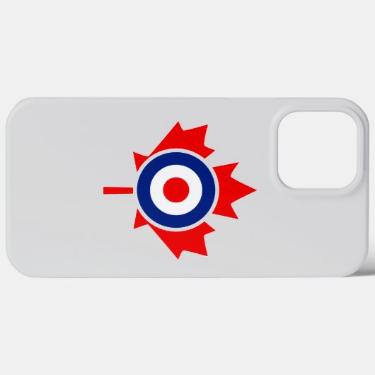 Canadian Maple Leaf Roundel Mod BLUE Case-Mate iPhone Hülle (Rückseite (Horizontal))