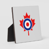 Canadian Maple Leaf Roundel Mod CANADA Fotoplatte (Vorderseite)