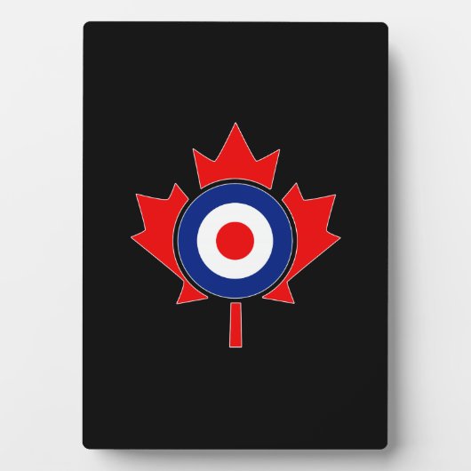 Canadian Maple Leaf Roundel Mod CANADA Fotoplatte (Vorderseite)