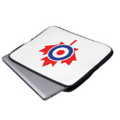 Canadian Maple Leaf Roundel Mod CANADA Laptopschutzhülle (Vorne Knopf)