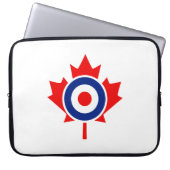 Canadian Maple Leaf Roundel Mod CANADA Laptopschutzhülle (Vorderseite)