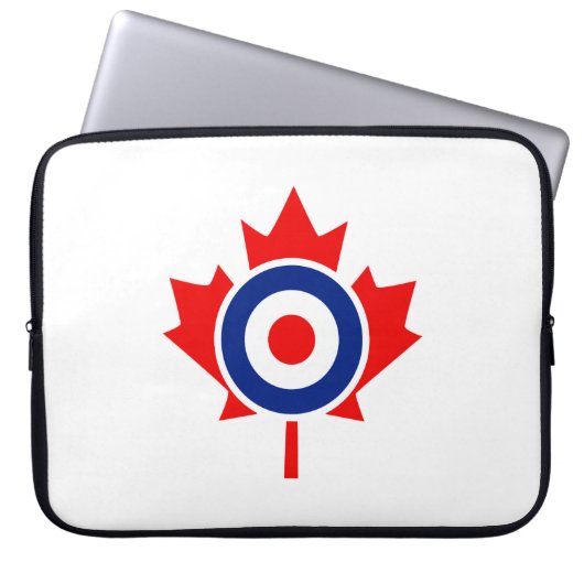 Canadian Maple Leaf Roundel Mod CANADA Laptopschutzhülle (Vorderseite)