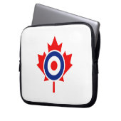 Canadian Maple Leaf Roundel Mod CANADA Laptopschutzhülle (Vorderseite Links)