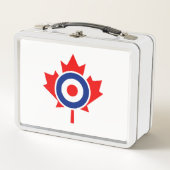 Canadian Maple Leaf Roundel Mod CANADA Metall Brotdose (Vorderseite)