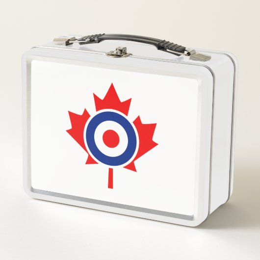 Canadian Maple Leaf Roundel Mod CANADA Metall Brotdose (Vorderseite)