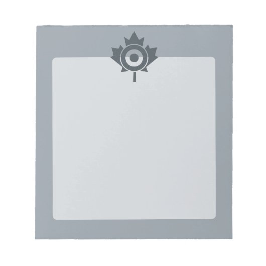 Canadian Maple Leaf Roundel Mod CANADA Notizblock (Vorderseite)