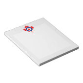 Canadian Maple Leaf Roundel Mod CANADA Notizblock (angewinkelt)