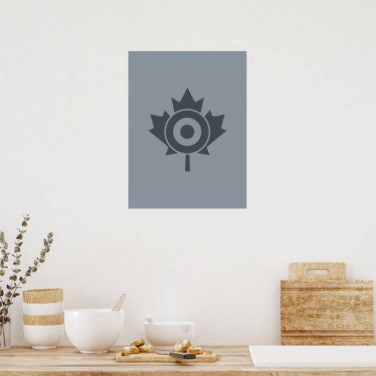 Canadian Maple Leaf Roundel Mod CANADA Poster (Küche)