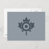 Canadian Maple Leaf Roundel Mod CANADA Postkarte (Vorne/Hinten)