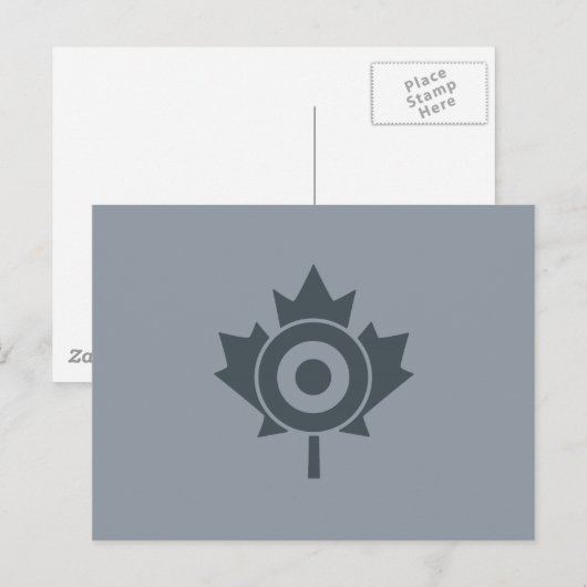 Canadian Maple Leaf Roundel Mod CANADA Postkarte (Vorne/Hinten)