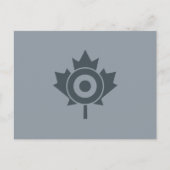 Canadian Maple Leaf Roundel Mod CANADA Postkarte (Vorderseite)