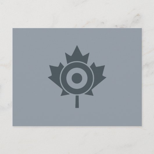 Canadian Maple Leaf Roundel Mod CANADA Postkarte (Vorderseite)