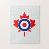 Canadian Maple Leaf Roundel Mod CANADA Puzzle (Vertikal)