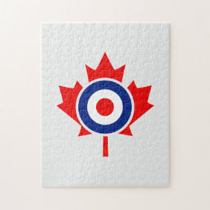 Canadian Maple Leaf Roundel Mod CANADA Puzzle