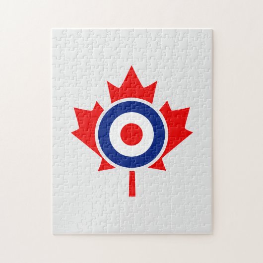 Canadian Maple Leaf Roundel Mod CANADA Puzzle (Vertikal)