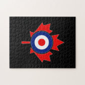 Canadian Maple Leaf Roundel Mod CANADA Puzzle (Horizontal)