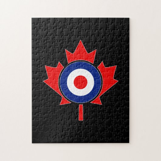 Canadian Maple Leaf Roundel Mod CANADA Puzzle (Vertikal)