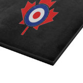 Canadian Maple Leaf Roundel Mod CANADA Schneidebrett (Ecke)
