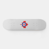 Canadian Maple Leaf Roundel Mod CANADA Skateboard (Horizontal)