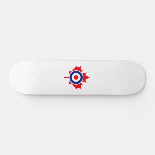 Canadian Maple Leaf Roundel Mod CANADA Skateboard (Horizontal)