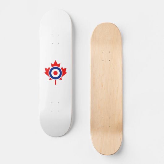 Canadian Maple Leaf Roundel Mod CANADA Skateboard (Vorderseite)