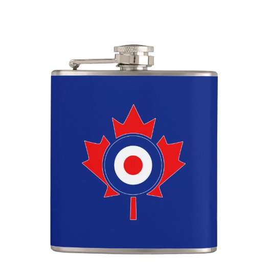Canadian Maple Leaf Roundel Mod Flachmann (Vorderseite)