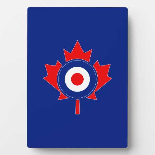 Canadian Maple Leaf Roundel Mod Fotoplatte (Vorderseite)