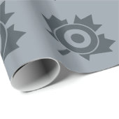 Canadian Maple Leaf Roundel Mod Graphic Geschenkpapier (Rolleneckpunkt)
