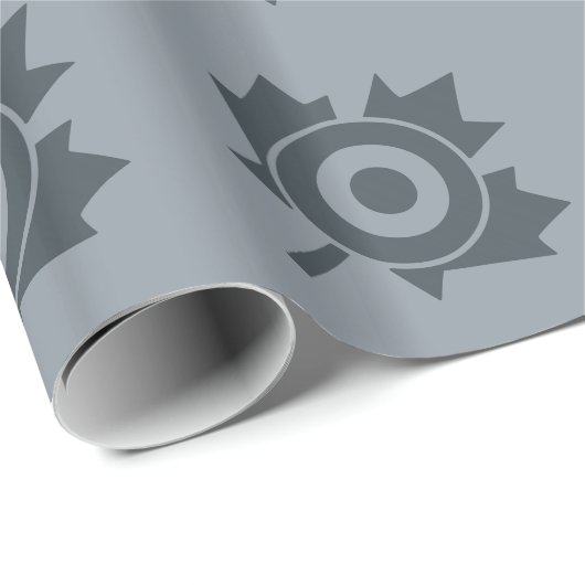 Canadian Maple Leaf Roundel Mod Graphic Geschenkpapier (Rolleneckpunkt)