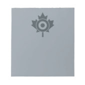 Canadian Maple Leaf Roundel Mod Graphic Notizblock (Vorderseite)