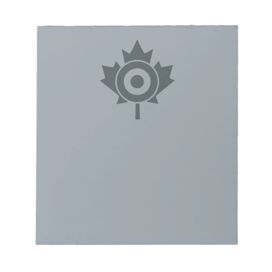Canadian Maple Leaf Roundel Mod Graphic Notizblock (Vorderseite)