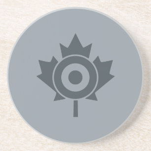 Canadian Maple Leaf Roundel Mod Graphic Sandstein Untersetzer