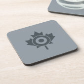 Canadian Maple Leaf Roundel Mod Graphic Untersetzer (Linke Seite)