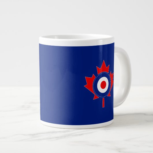Canadian Maple Leaf Roundel Mod Jumbo-Tasse (Vorderseite Rechts)