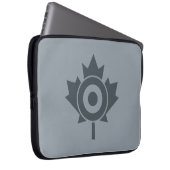 Canadian Maple Leaf Roundel Target Mod Laptopschutzhülle (Vorne Rechts)